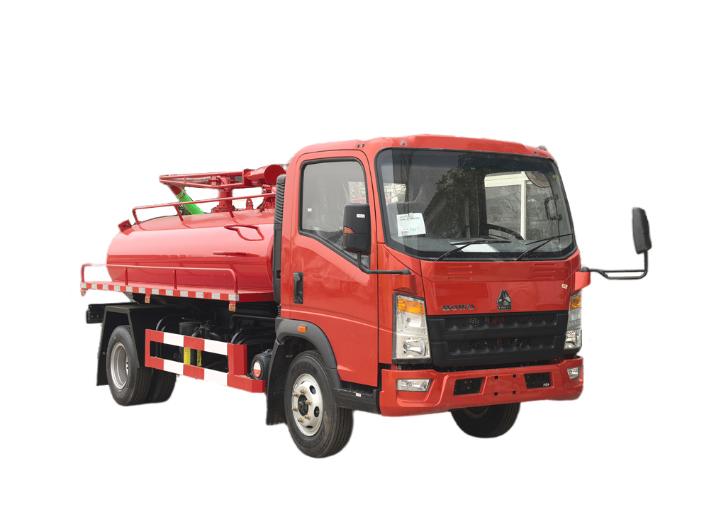 Howo 4x4 drive septic pump truck