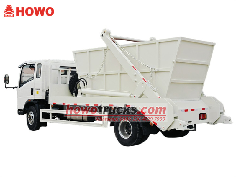 HOWO 8cbm skip loader garbage truck
