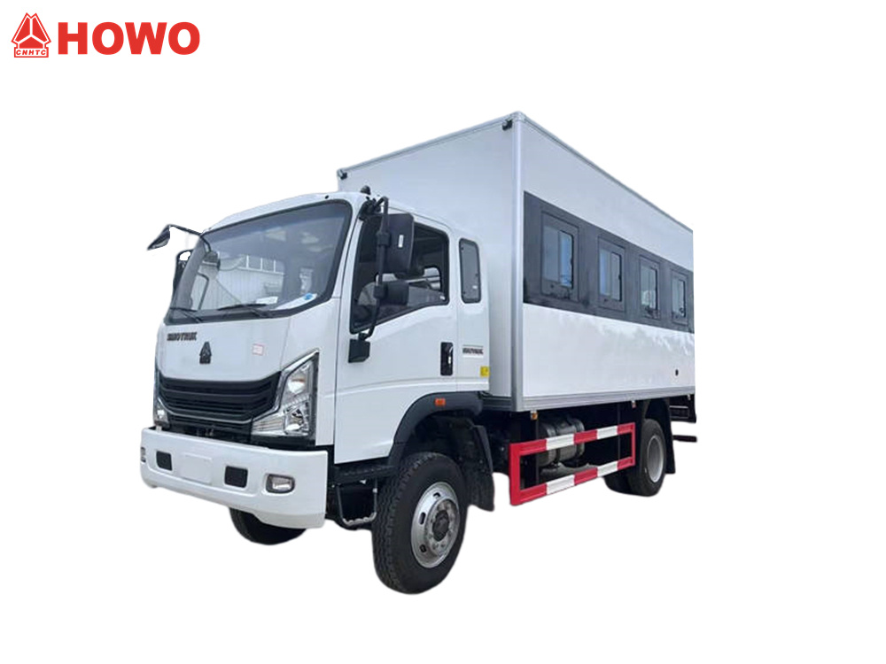 HOWO 4x4 mobile service cargo truck