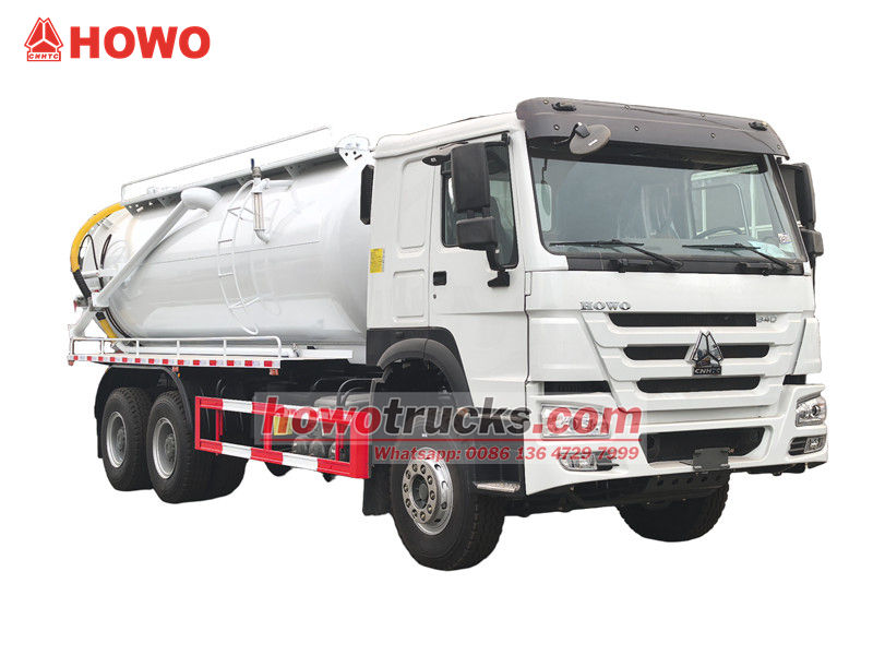 HOWO 6x4 15立方米真空吸污车