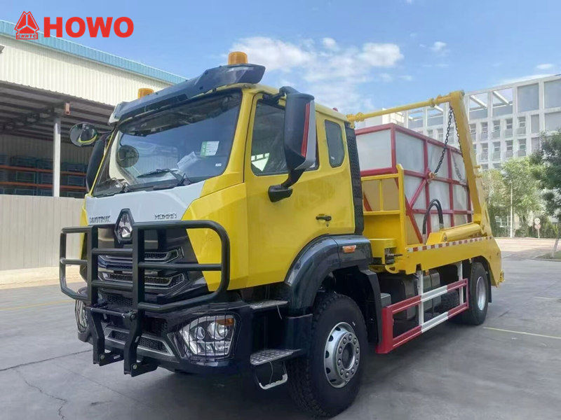 HOWO 4x2 右舵摆臂式垃圾车