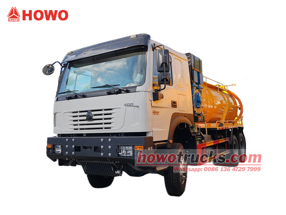 12CBM HOWO 6x6 Sewage Suction Jetting Truck