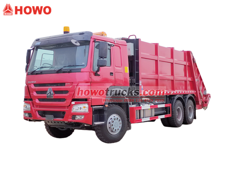 Howo garbage compactor truck