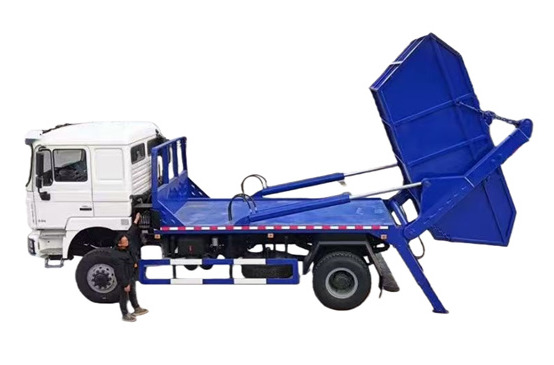 howo skip refuse truck