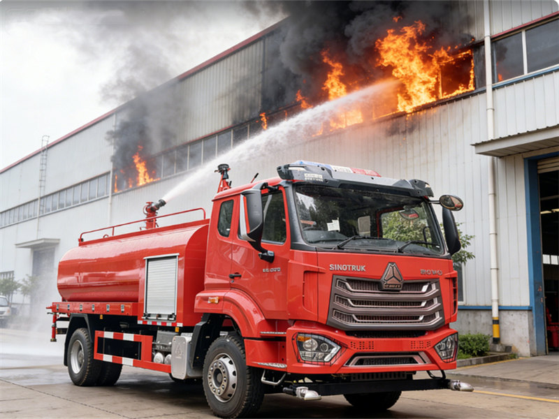 Howo NX 12000L fire water truck