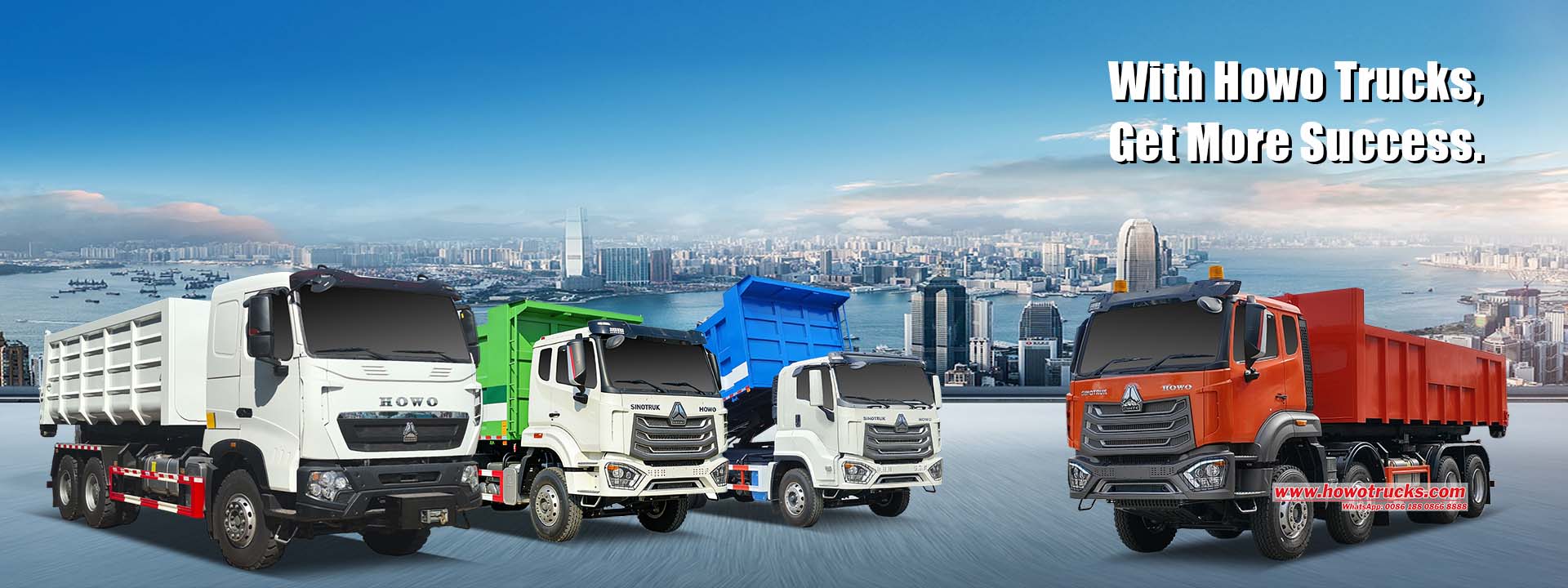 Howo钩臂式装载机供应商，提供Howo 10吨、15吨、20吨、25吨臂式滚装滚卸车