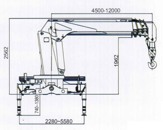  XCMG SQ10SK3Q crane structure drawing